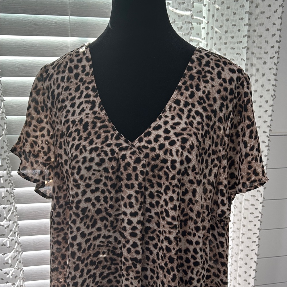 Torrid Leopard Print Blouse